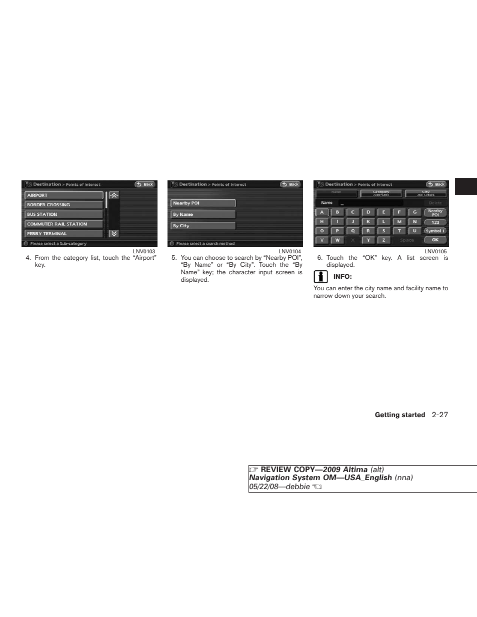 NISSAN 2009 Altima Coupe User Manual | Page 34 / 238