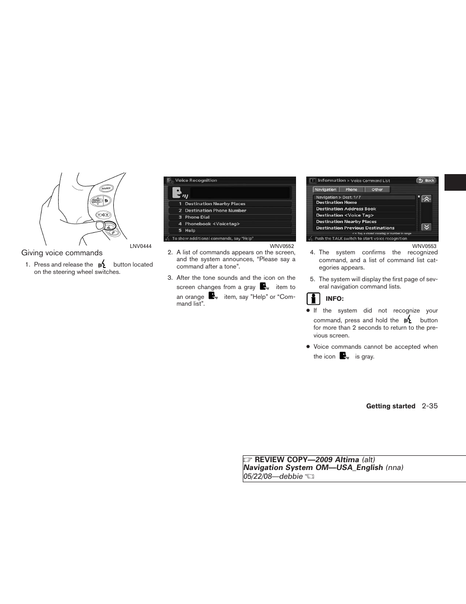 NISSAN 2009 Altima Coupe User Manual | Page 42 / 238