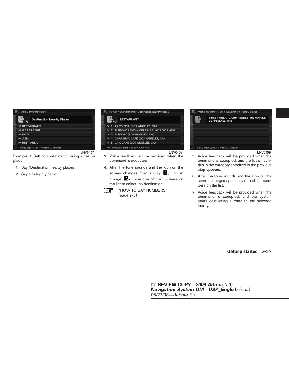 NISSAN 2009 Altima Coupe User Manual | Page 44 / 238