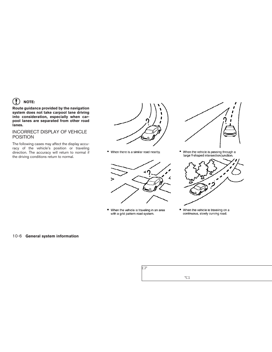 Incorrect display of vehicle position -6 | NISSAN 2008 Altima Sedan User Manual | Page 202 / 237