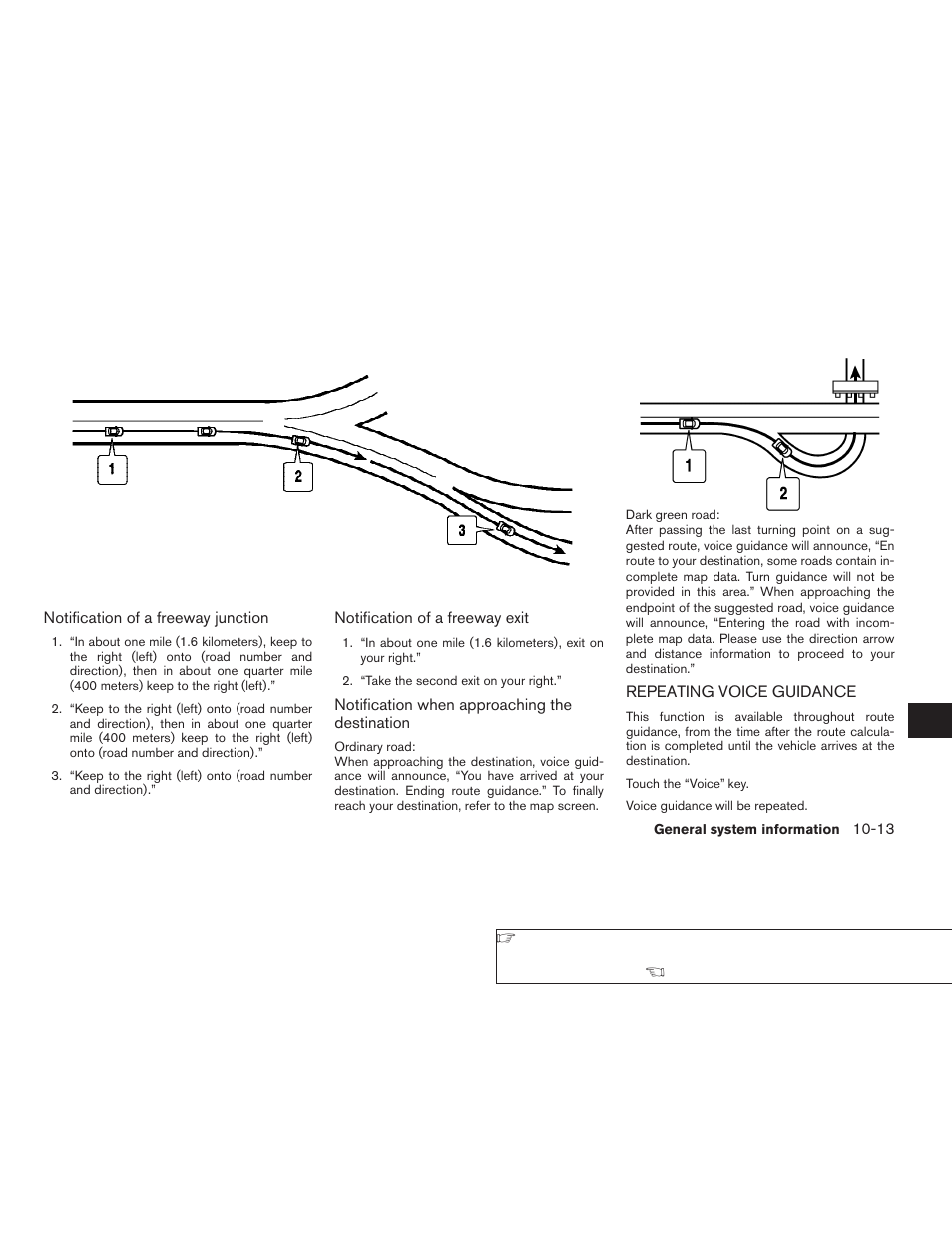 Repeating voice guidance -13 | NISSAN 2008 Altima Sedan User Manual | Page 209 / 237