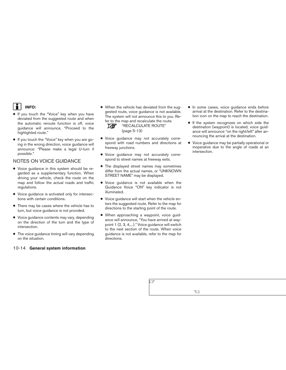 Notes on voice guidance -14 | NISSAN 2008 Altima Sedan User Manual | Page 210 / 237