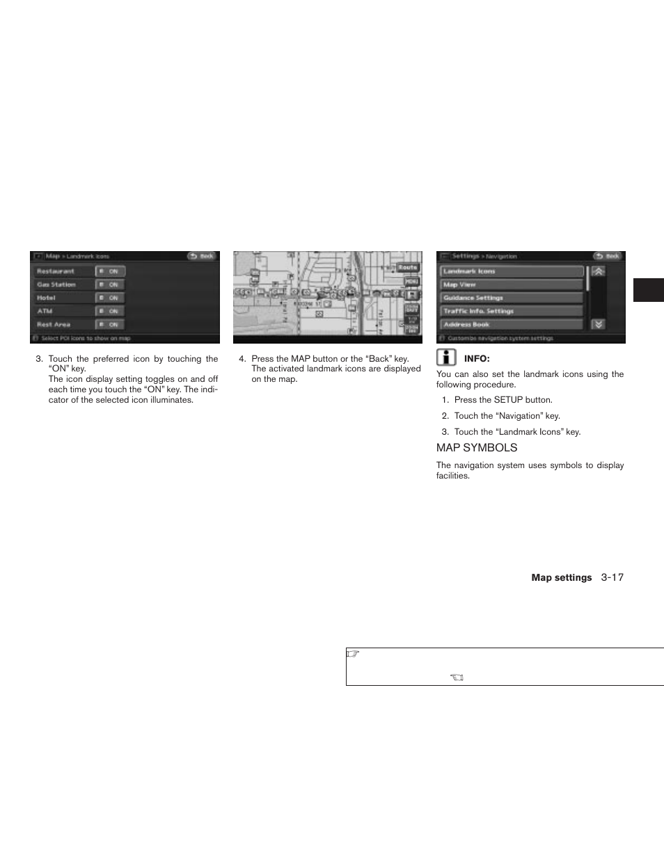 Map symbols -17 | NISSAN 2008 Altima Sedan User Manual | Page 61 / 237