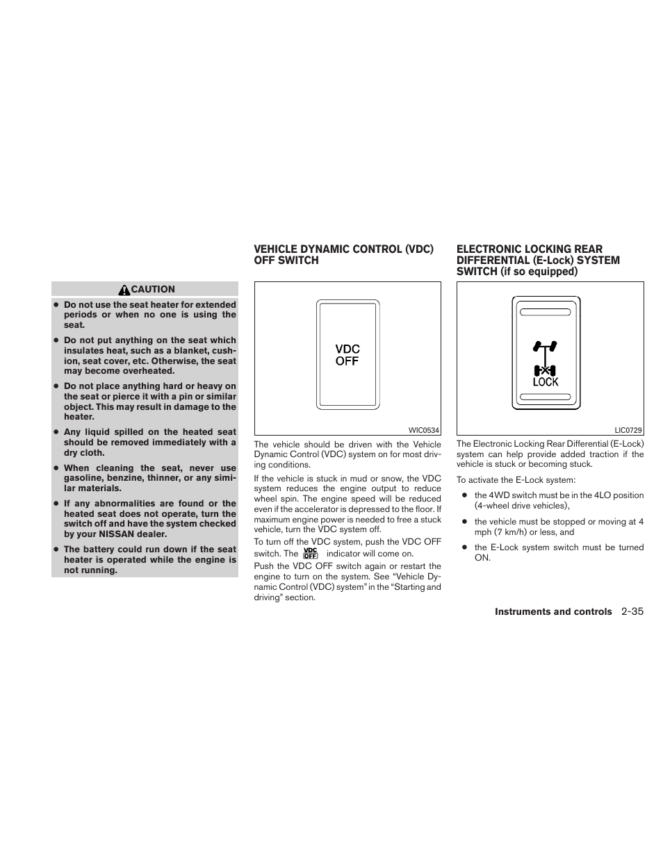 NISSAN TITAN 2010 User Manual | Page 115 / 407