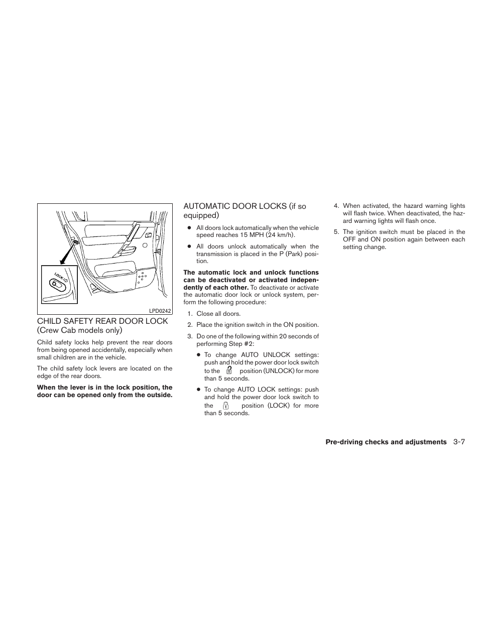 NISSAN TITAN 2010 User Manual | Page 145 / 407