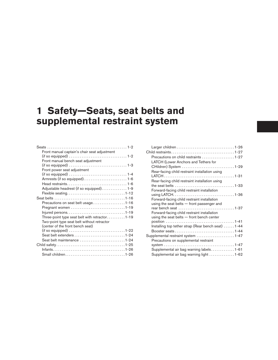 NISSAN TITAN 2010 User Manual | Page 17 / 407