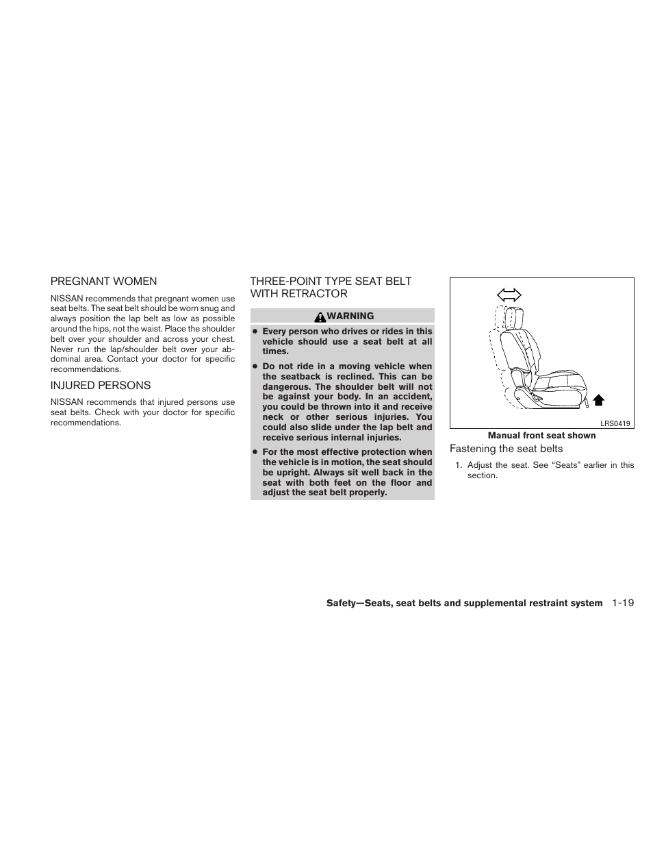 NISSAN TITAN 2010 User Manual | Page 35 / 407