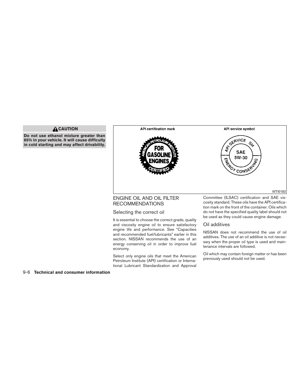 Engine oil and oil filter recommendations -6 | NISSAN TITAN 2010 User Manual | Page 356 / 407