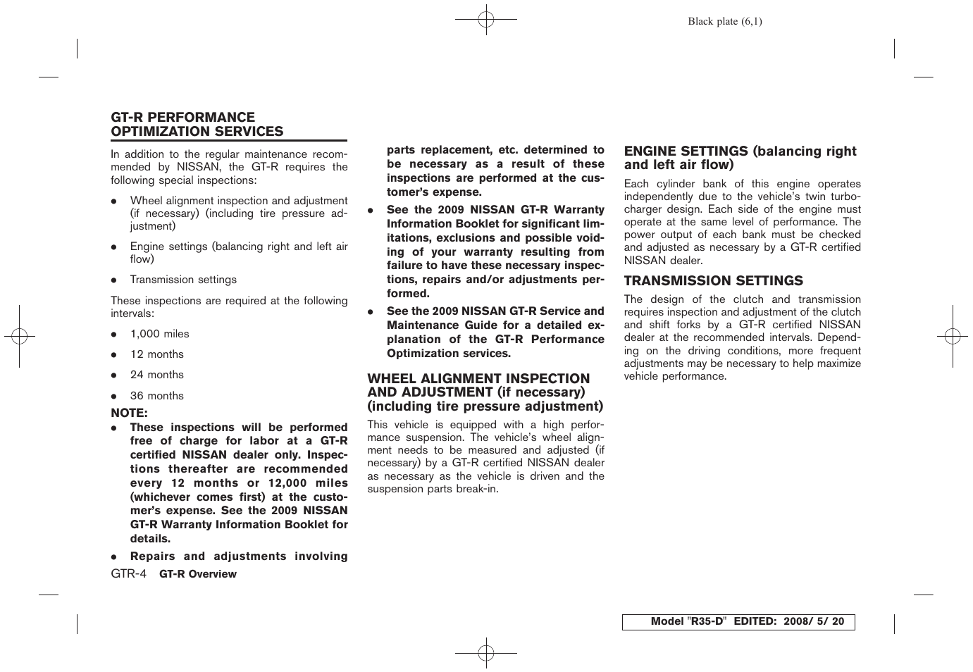 NISSAN R35-D User Manual | Page 11 / 311