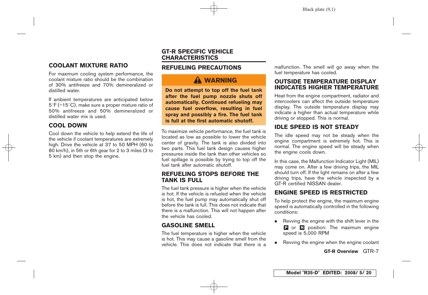 NISSAN R35-D User Manual | Page 14 / 311