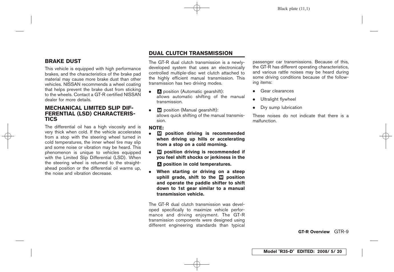 NISSAN R35-D User Manual | Page 16 / 311