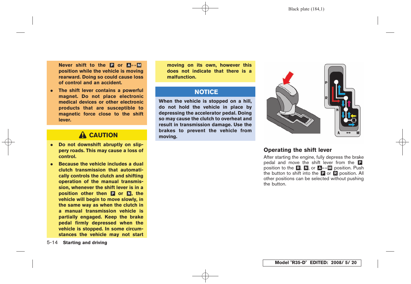 NISSAN R35-D User Manual | Page 189 / 311