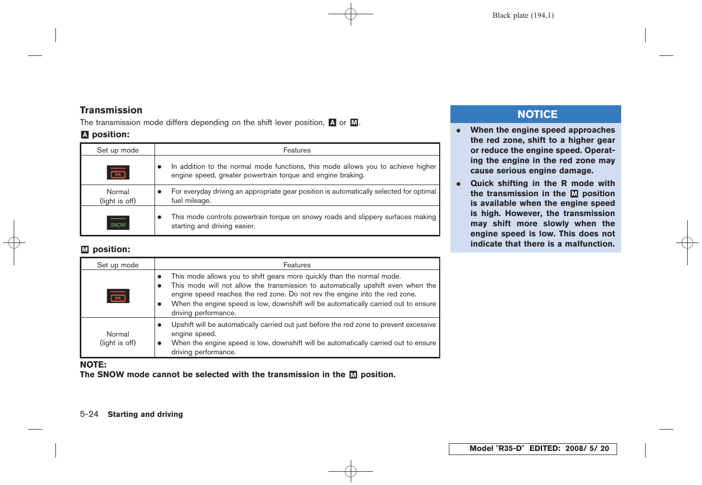 NISSAN R35-D User Manual | Page 199 / 311