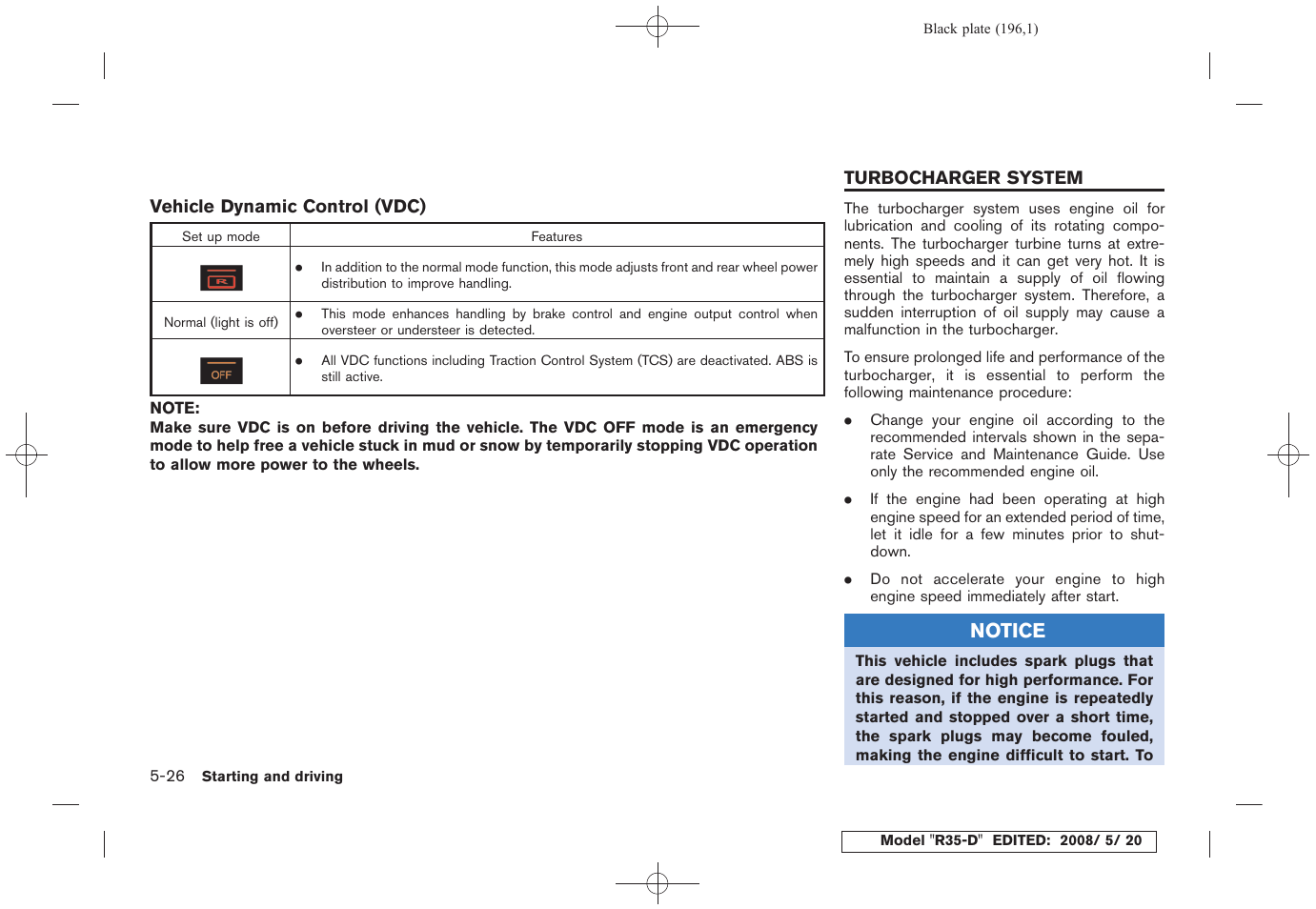 Turbocharger system -26 | NISSAN R35-D User Manual | Page 201 / 311