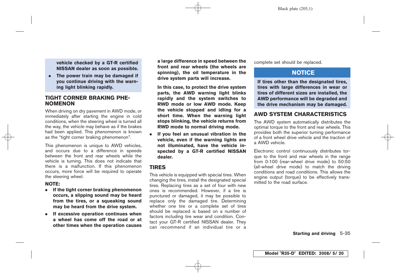 NISSAN R35-D User Manual | Page 210 / 311