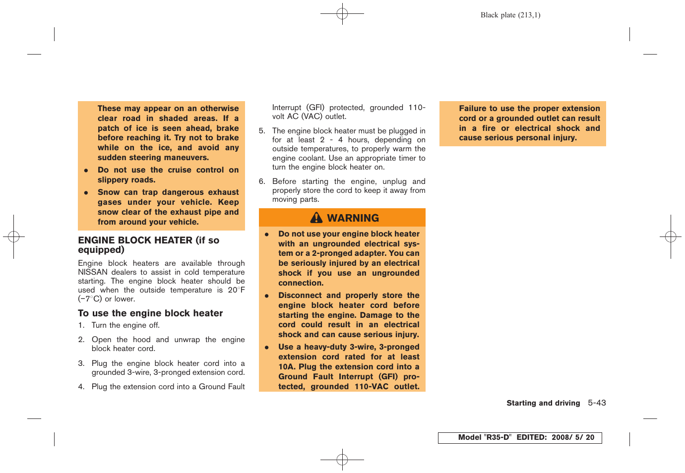 NISSAN R35-D User Manual | Page 218 / 311