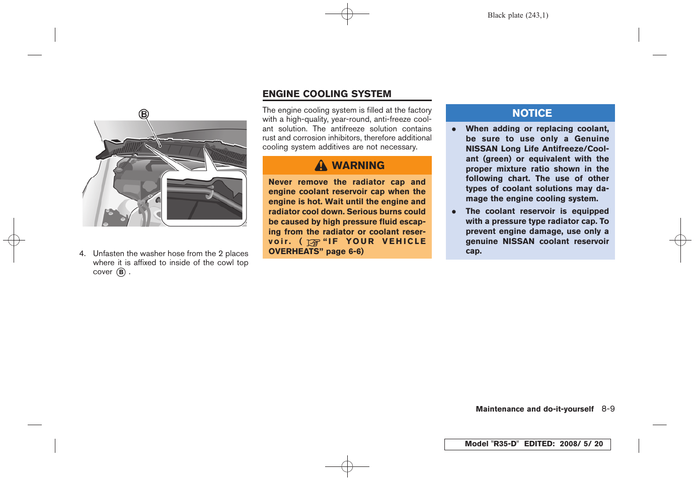 Engine cooling system -9 | NISSAN R35-D User Manual | Page 248 / 311