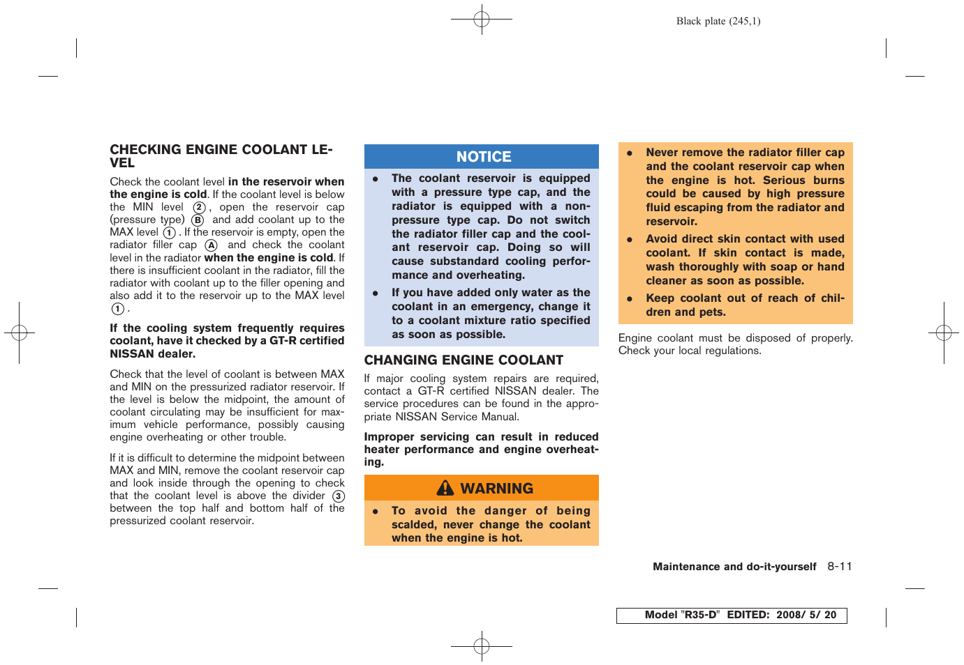 NISSAN R35-D User Manual | Page 250 / 311