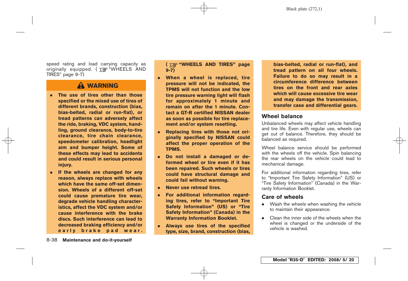 NISSAN R35-D User Manual | Page 277 / 311