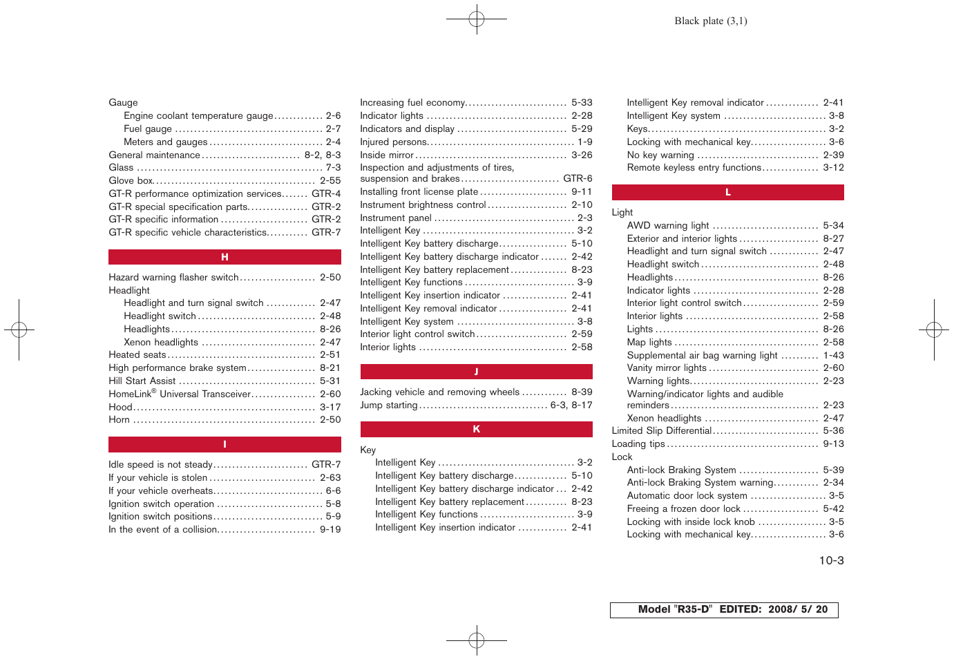 NISSAN R35-D User Manual | Page 306 / 311