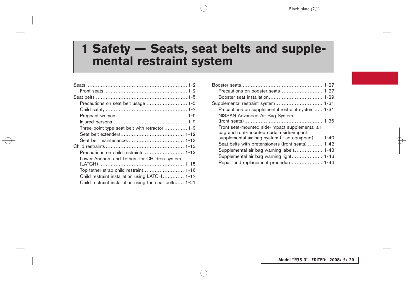 NISSAN R35-D User Manual | Page 32 / 311