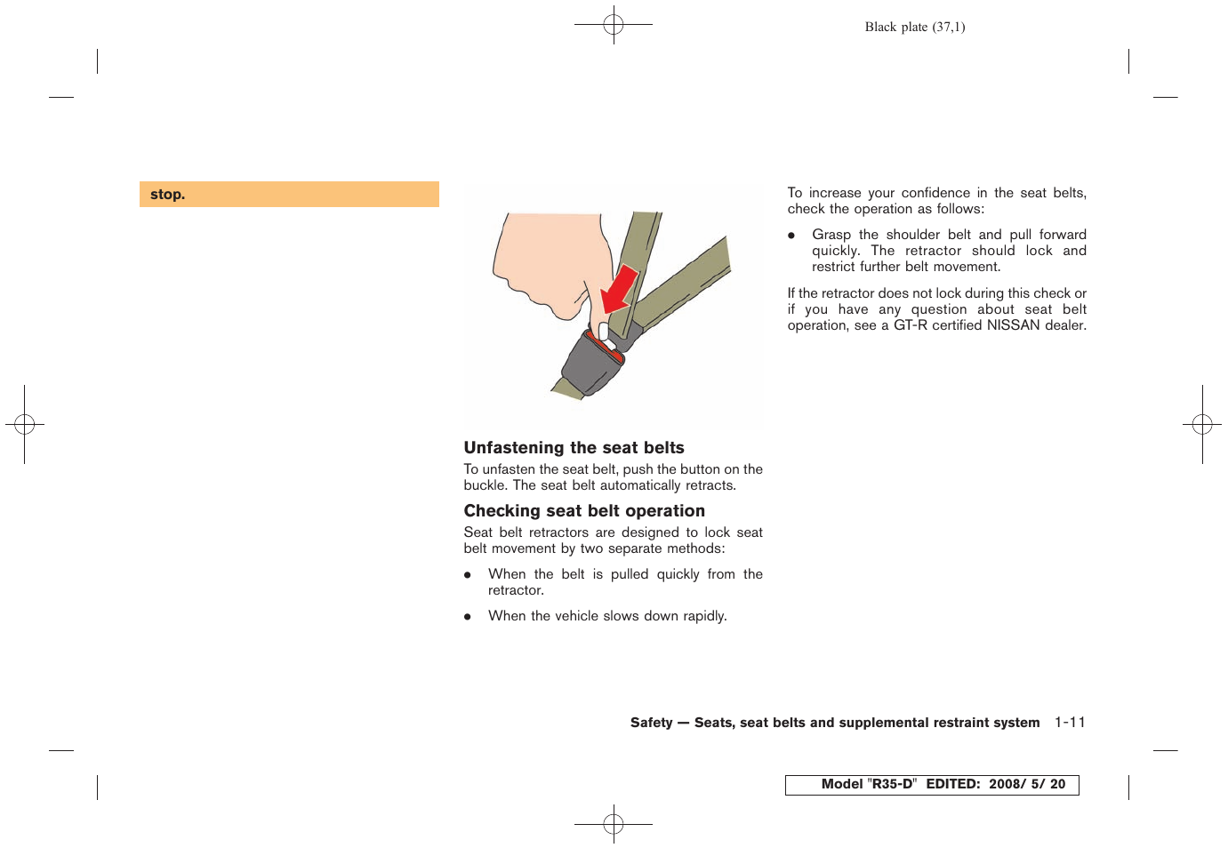 NISSAN R35-D User Manual | Page 42 / 311