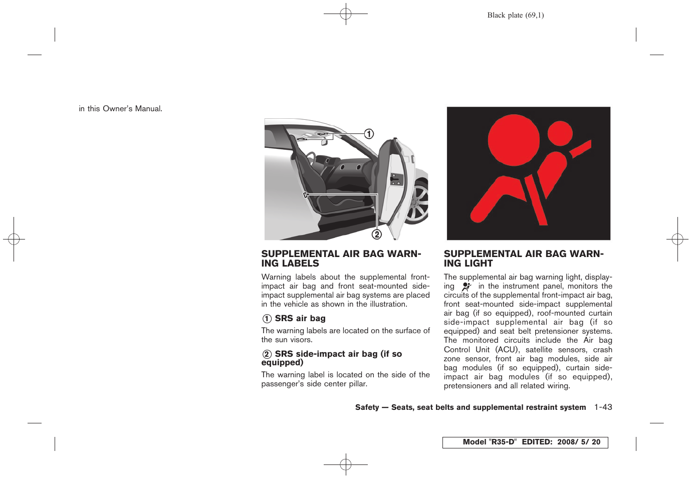 NISSAN R35-D User Manual | Page 74 / 311