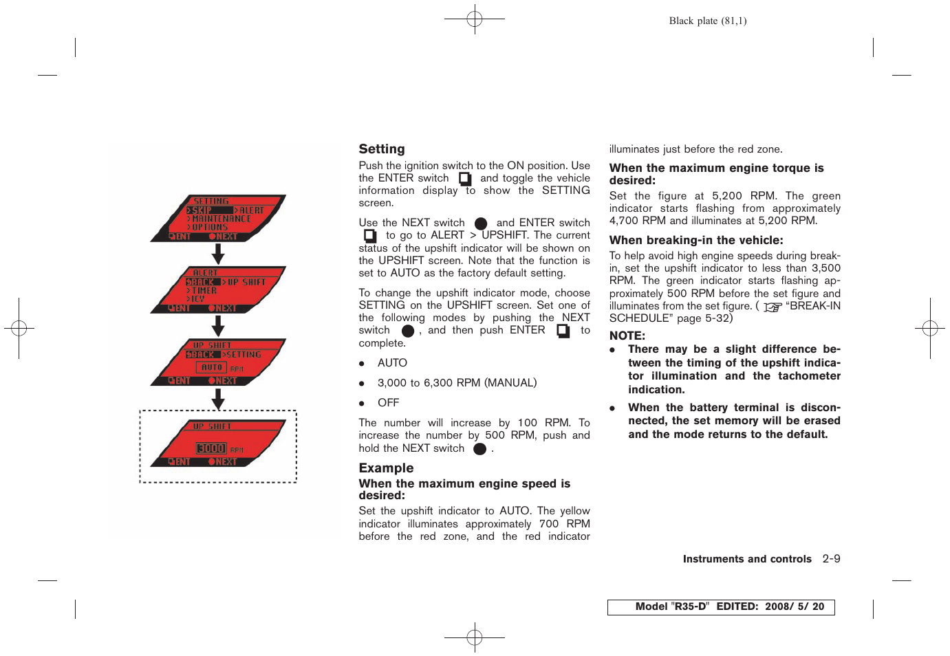 NISSAN R35-D User Manual | Page 86 / 311