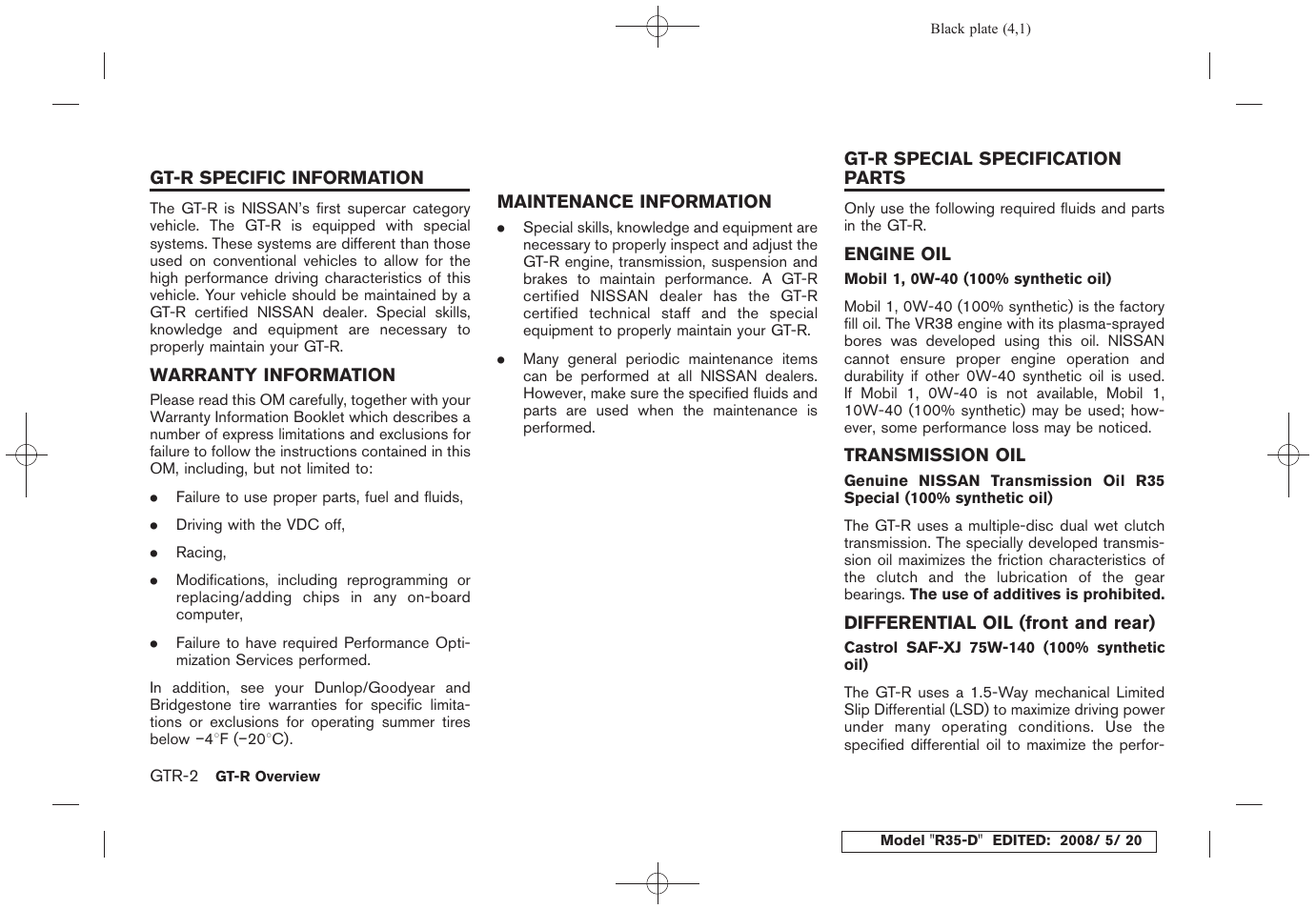 NISSAN R35-D User Manual | Page 9 / 311