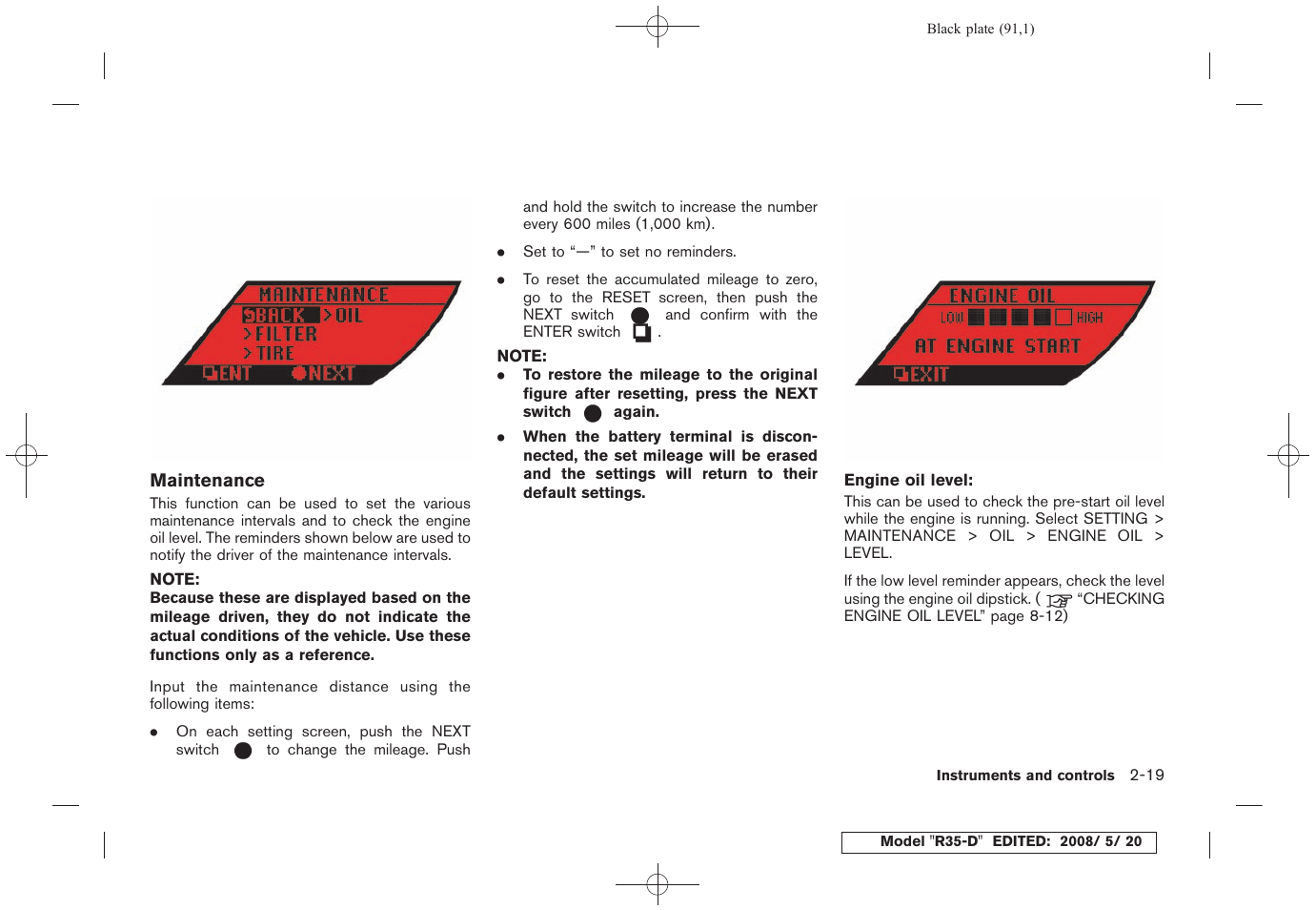 NISSAN R35-D User Manual | Page 96 / 311