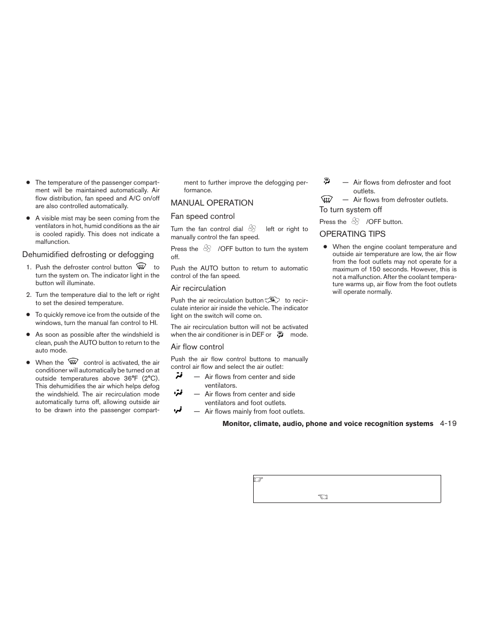 Manual operation -19 operating tips -19 | NISSAN 2008 Altima Coupe User Manual | Page 175 / 368