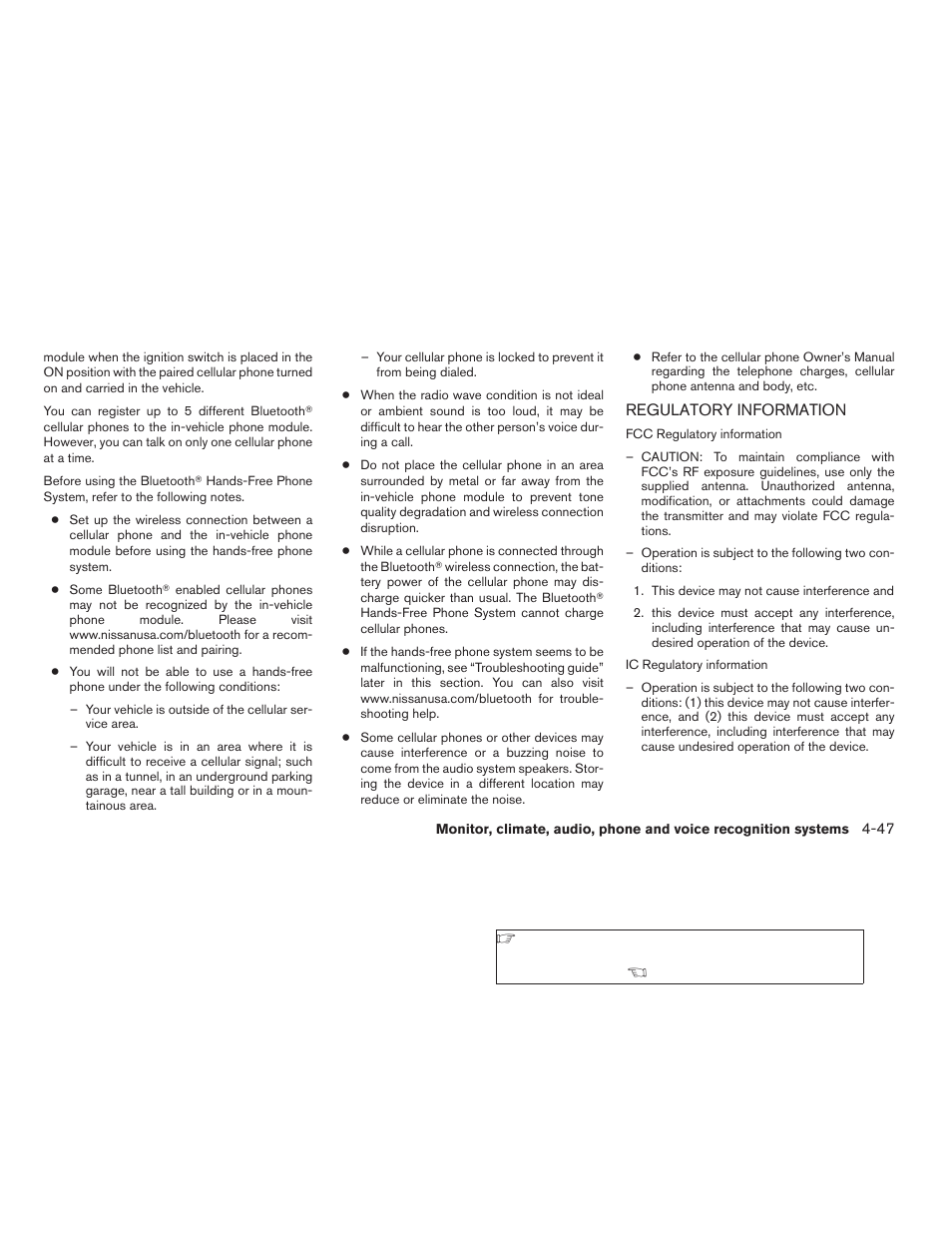 Regulatory information -47 | NISSAN 2008 Altima Coupe User Manual | Page 203 / 368