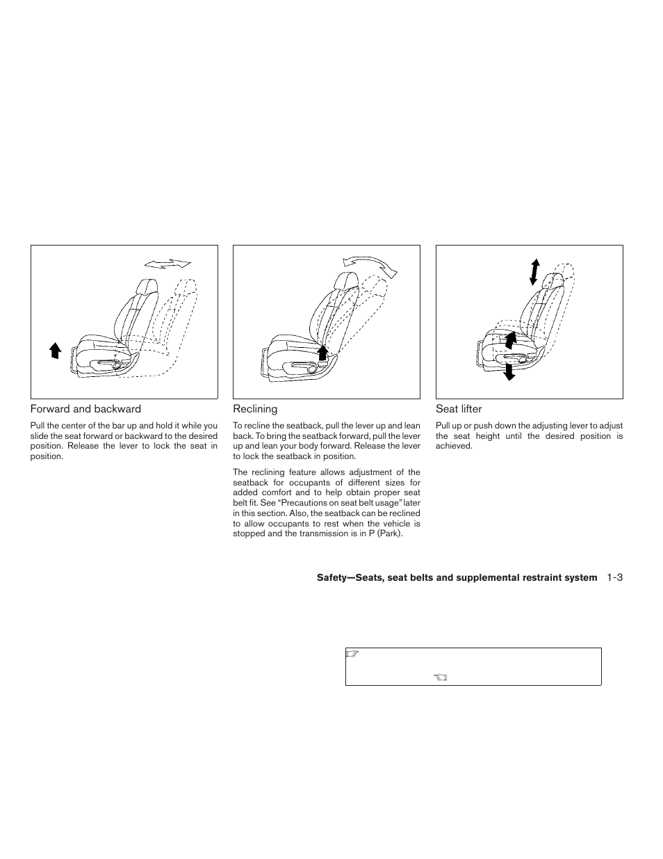 NISSAN 2008 Altima Coupe User Manual | Page 21 / 368