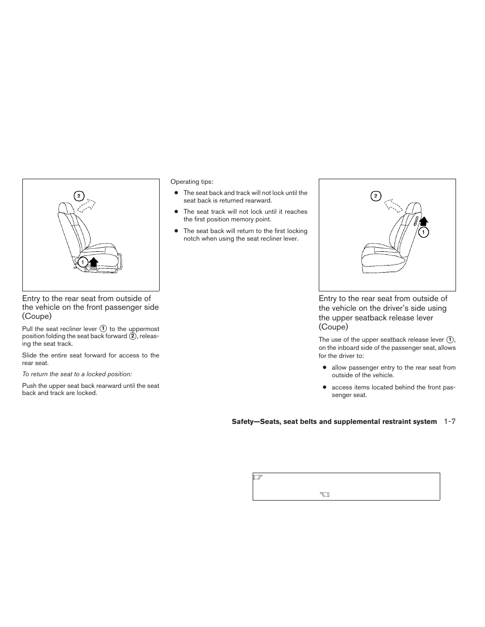 NISSAN 2008 Altima Coupe User Manual | Page 25 / 368