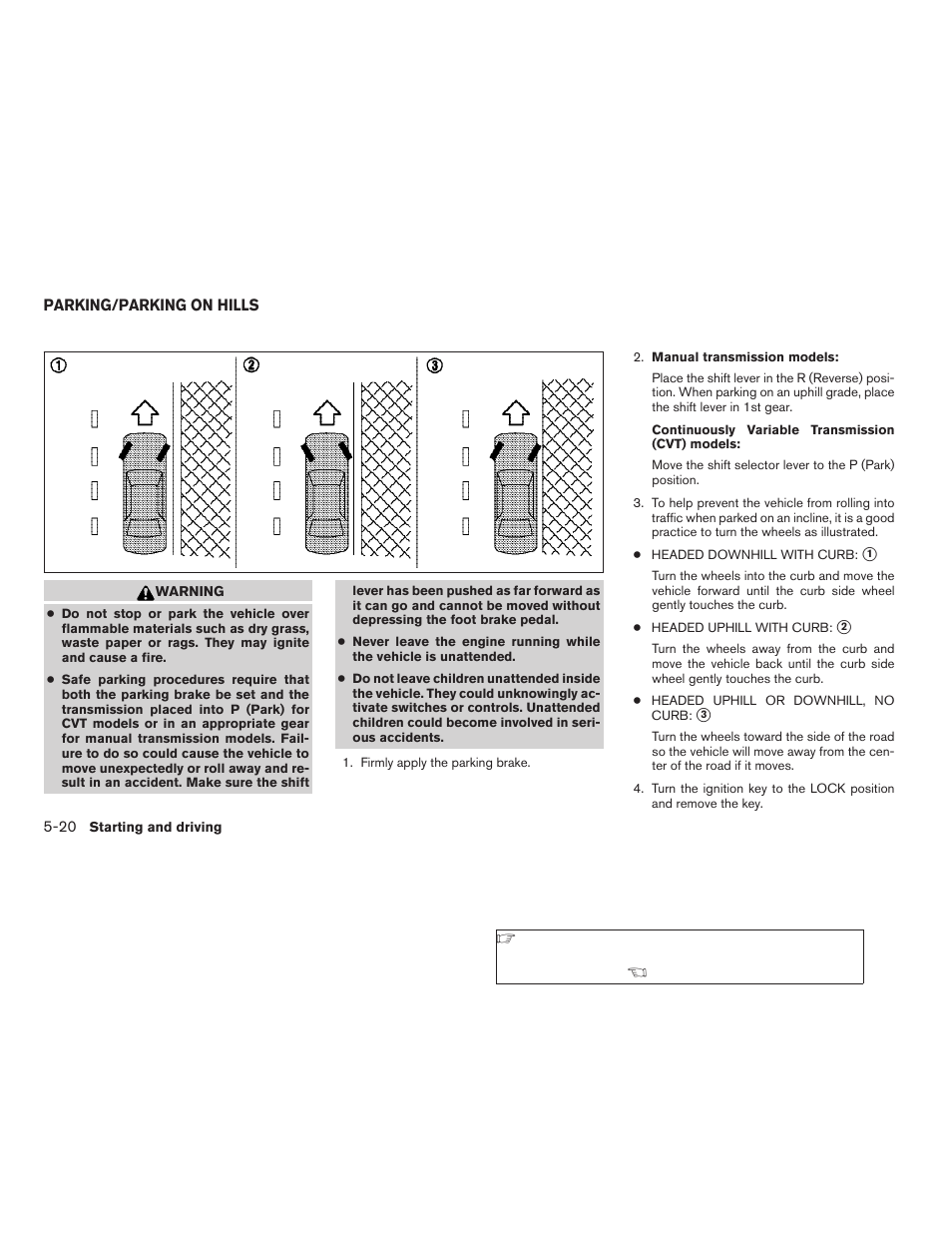 Parking/parking on hills -20 | NISSAN 2008 Altima Coupe User Manual | Page 250 / 368