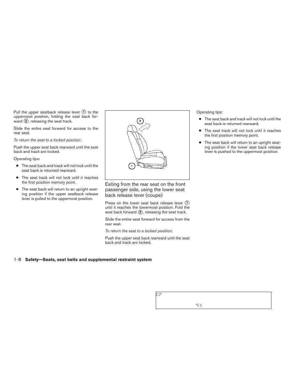 NISSAN 2008 Altima Coupe User Manual | Page 26 / 368