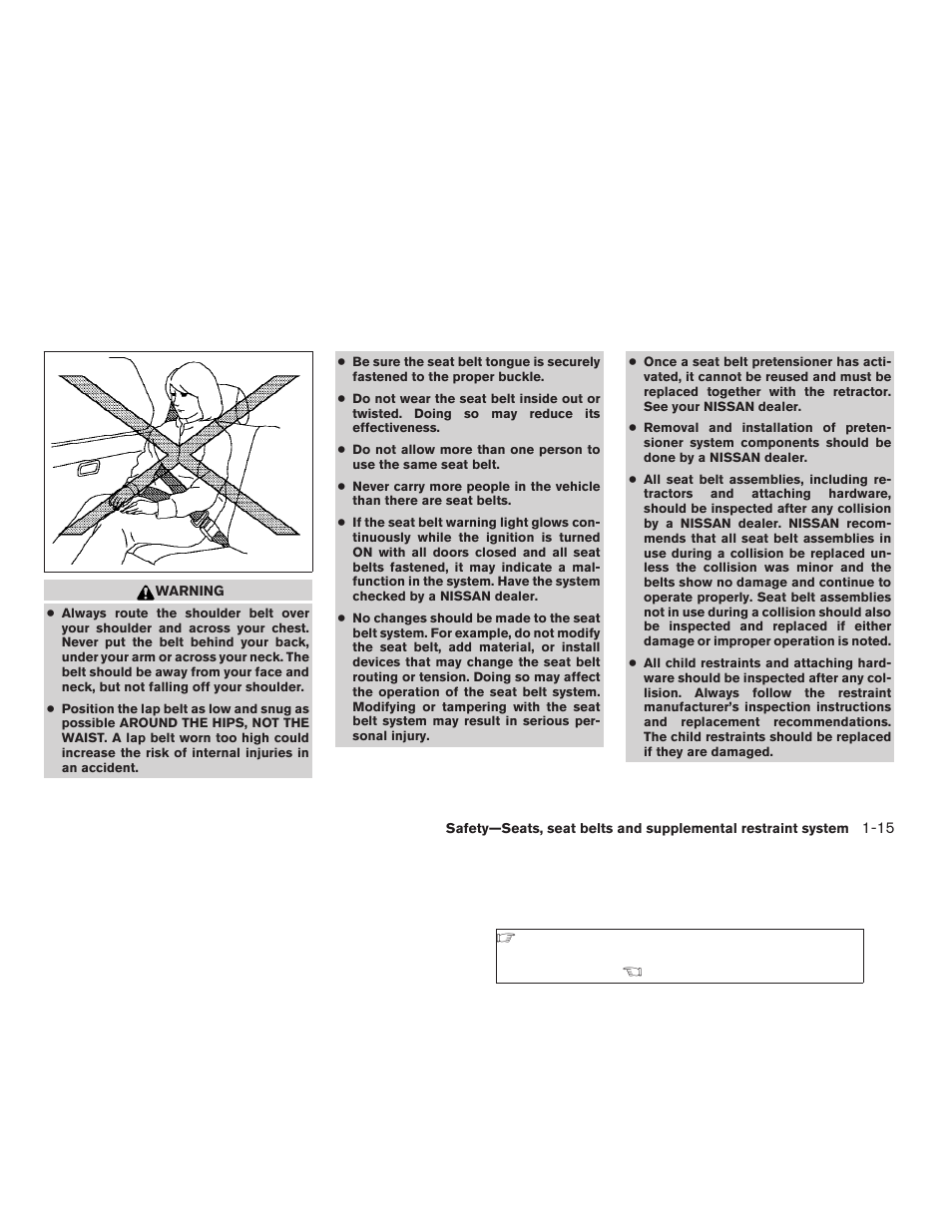 NISSAN 2008 Altima Coupe User Manual | Page 33 / 368