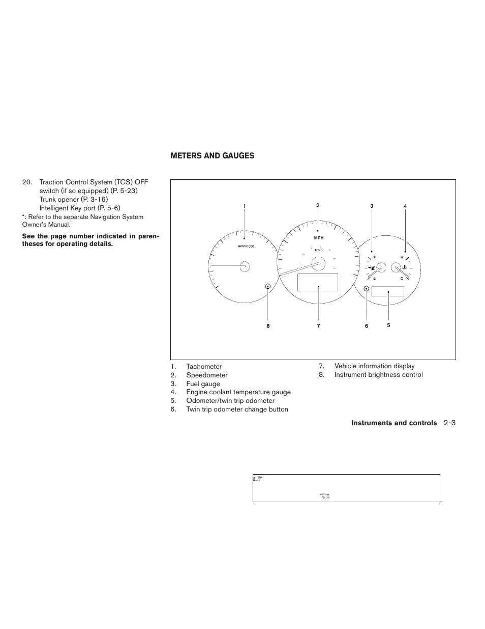 Meters and gauges -3 | NISSAN 2008 Altima Coupe User Manual | Page 81 / 368