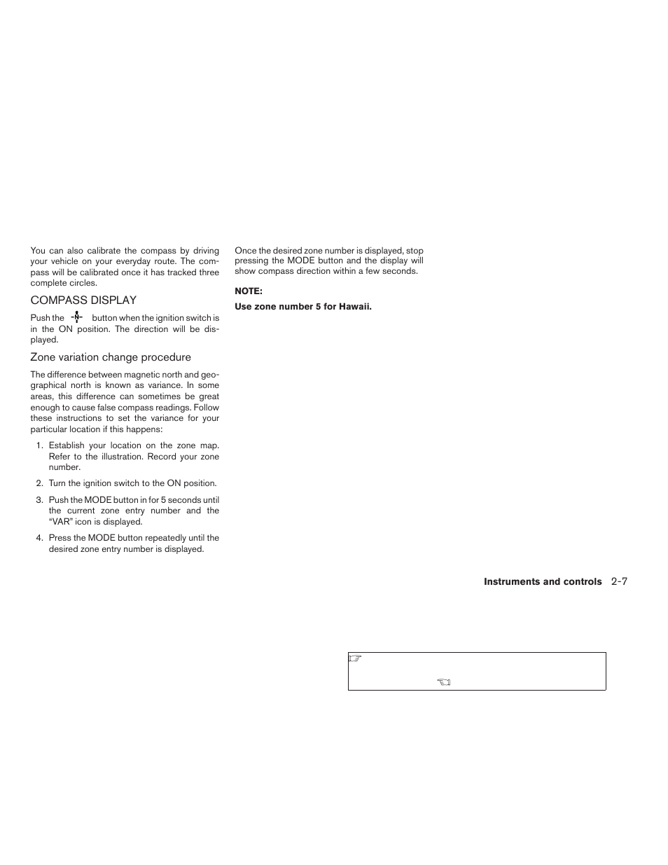 Compass display -7 | NISSAN 2008 Altima Coupe User Manual | Page 85 / 368