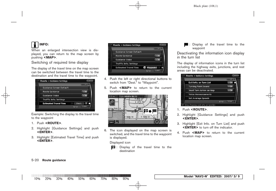 NISSAN 2008 NAVIGATION SYSTEM User Manual | Page 106 / 218