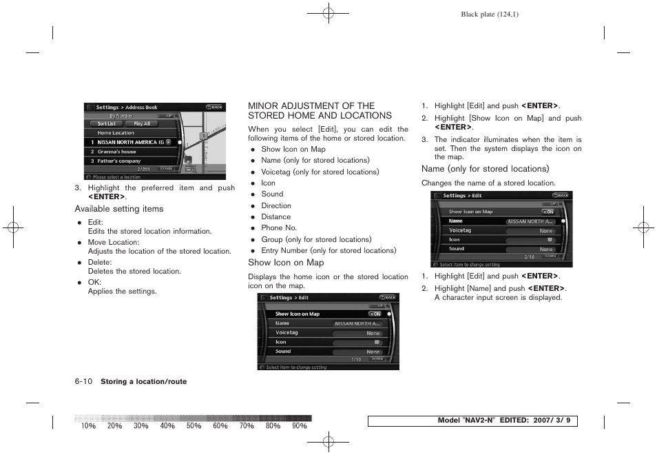 NISSAN 2008 NAVIGATION SYSTEM User Manual | Page 122 / 218