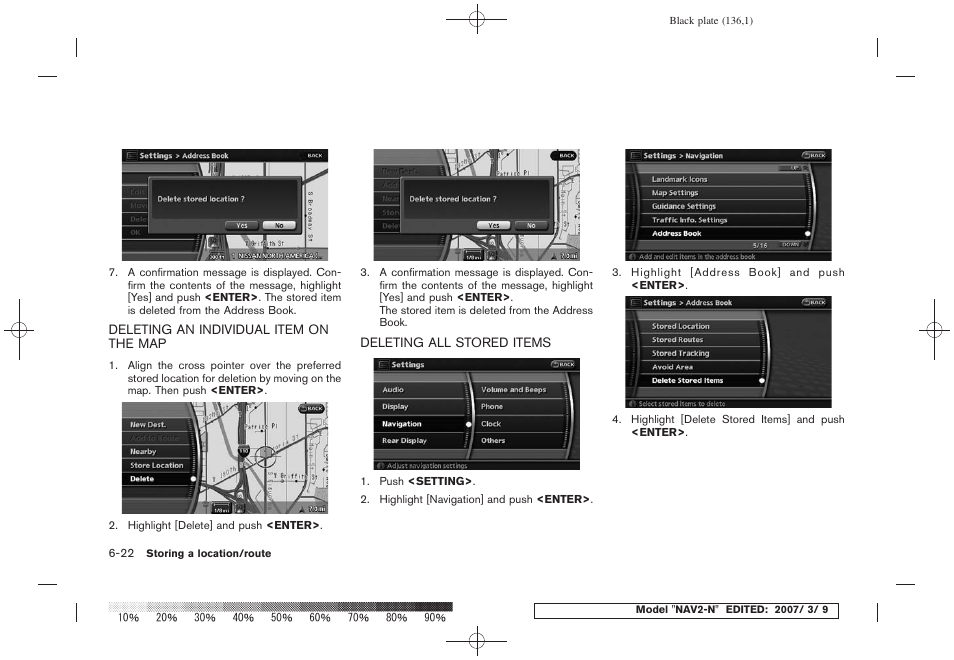 NISSAN 2008 NAVIGATION SYSTEM User Manual | Page 134 / 218