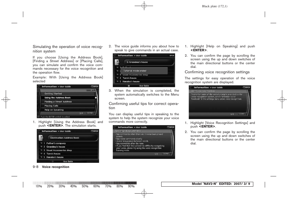 NISSAN 2008 NAVIGATION SYSTEM User Manual | Page 166 / 218