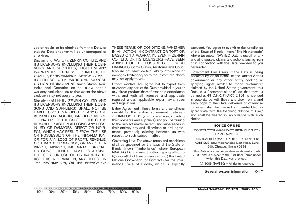 NISSAN 2008 NAVIGATION SYSTEM User Manual | Page 193 / 218