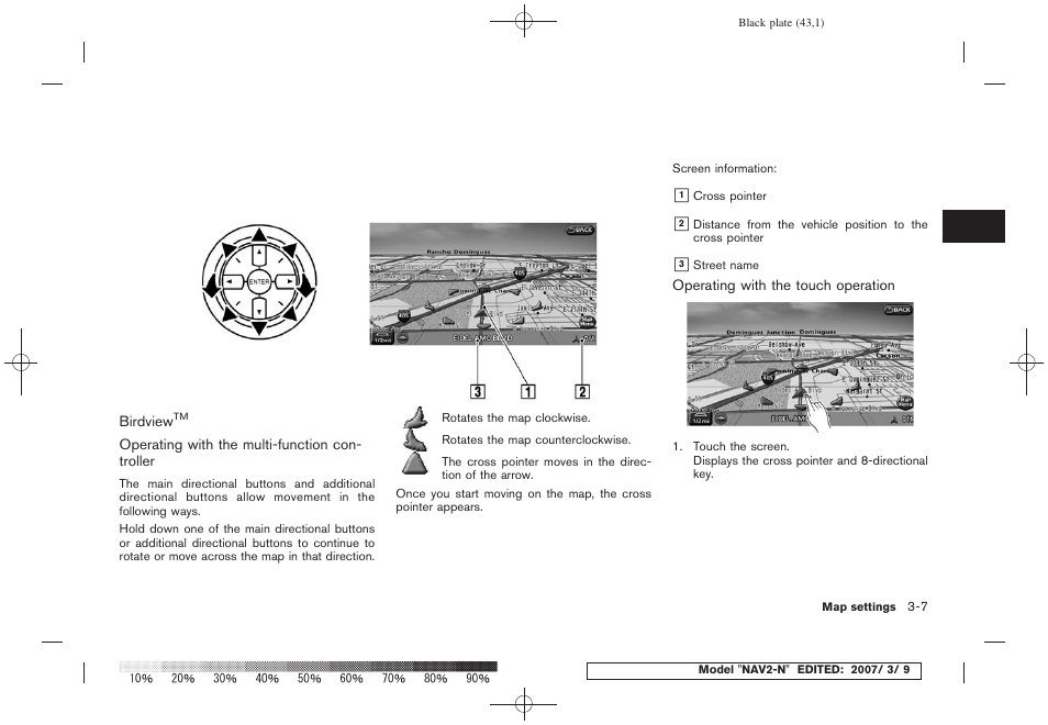 Birdview | NISSAN 2008 NAVIGATION SYSTEM User Manual | Page 41 / 218
