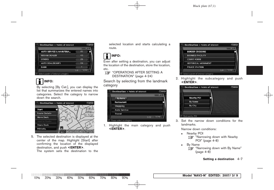 NISSAN 2008 NAVIGATION SYSTEM User Manual | Page 65 / 218