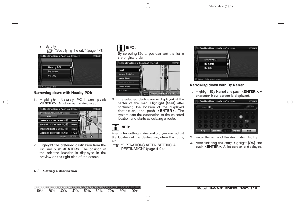 NISSAN 2008 NAVIGATION SYSTEM User Manual | Page 66 / 218