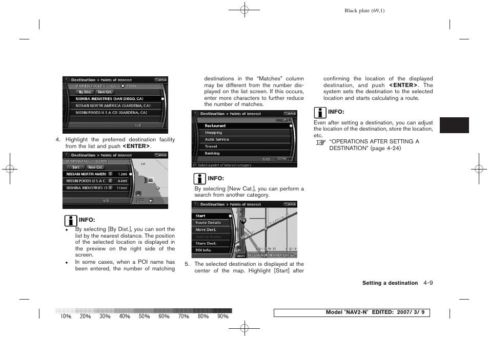 NISSAN 2008 NAVIGATION SYSTEM User Manual | Page 67 / 218