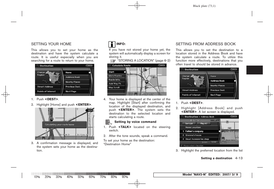 NISSAN 2008 NAVIGATION SYSTEM User Manual | Page 71 / 218