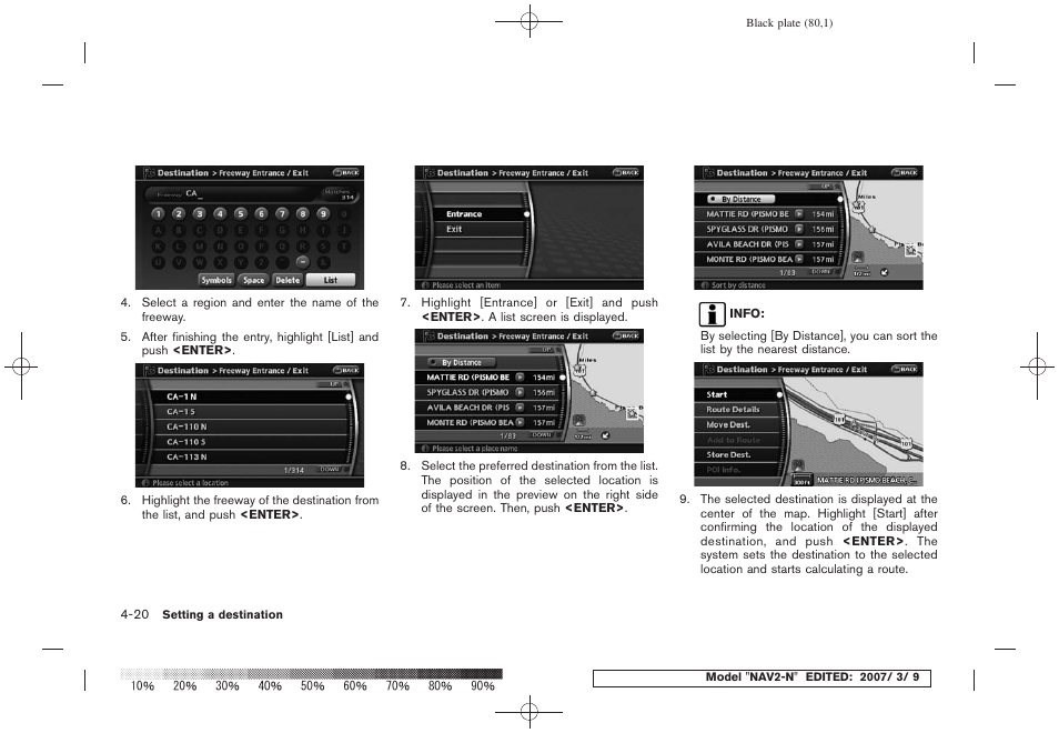NISSAN 2008 NAVIGATION SYSTEM User Manual | Page 78 / 218